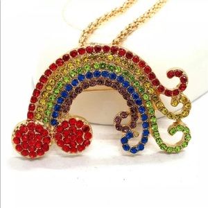 Colorful Pride Rainbow Necklace/Brooch Pin